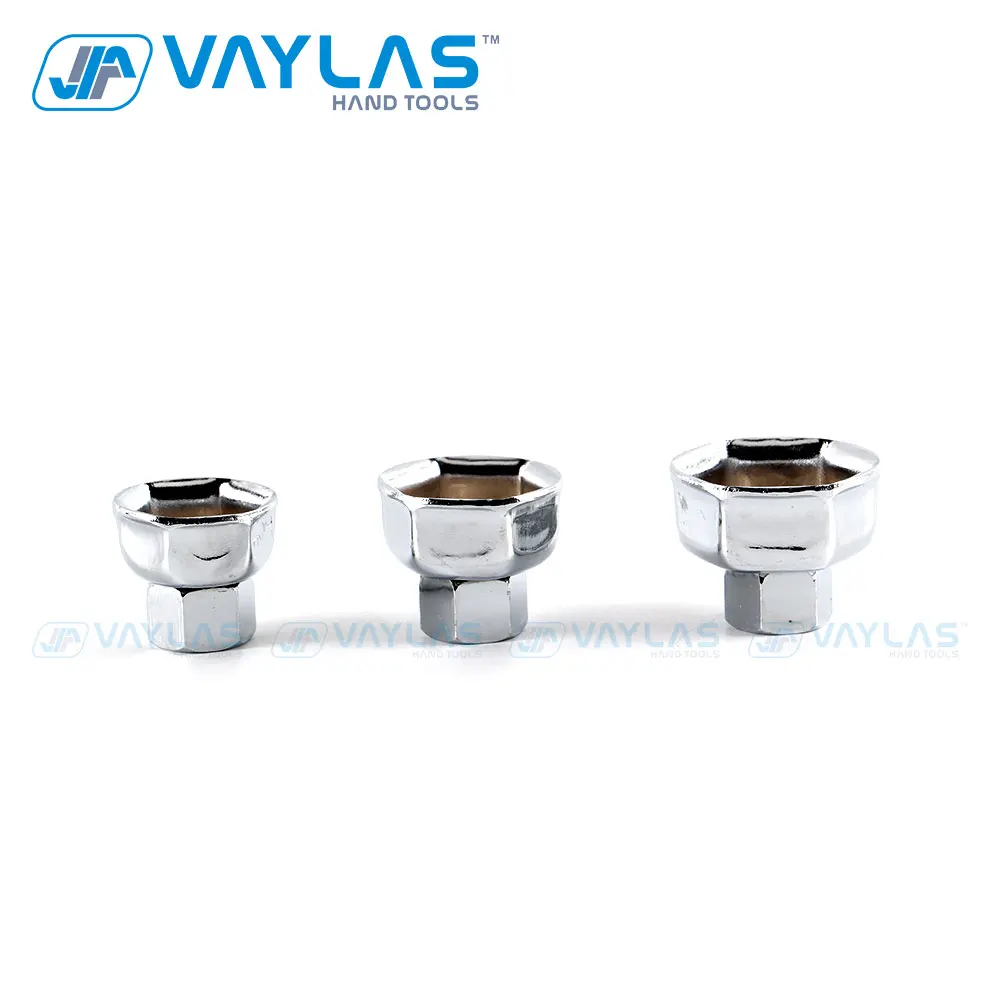 Tampa de Remoção de Chave de Filtro de Óleo Cabeça de Acionamento de Ferramenta de Mudança de Óleo Flautas para Ferramentas de Reparo de Carro 27 mm 32 mm 36 mm