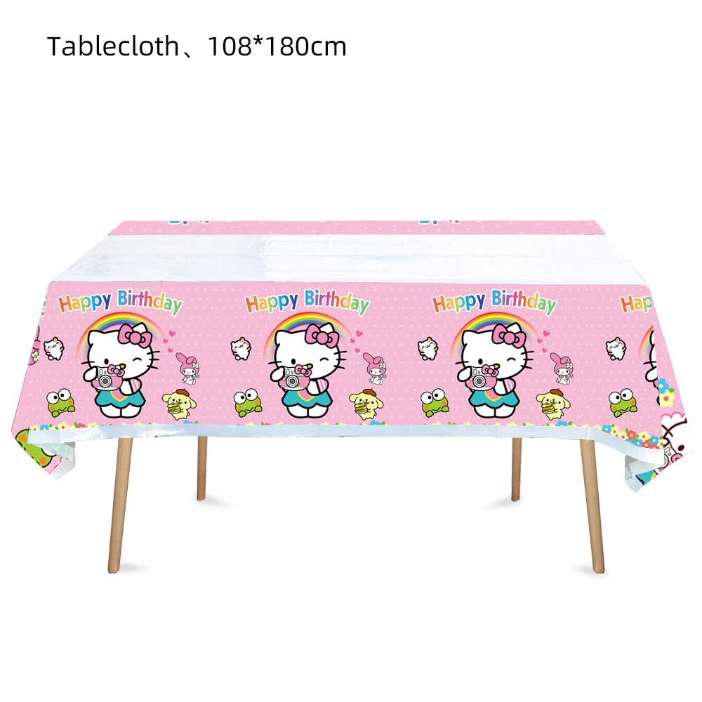 Hello Kitty Verjaardagsfeestje Decoraties Kitty Latex Ballonnen Papieren Servies Achtergrond Voor Kinderen Meisje Feestartikelen Speelgoed Geschenken Tassen