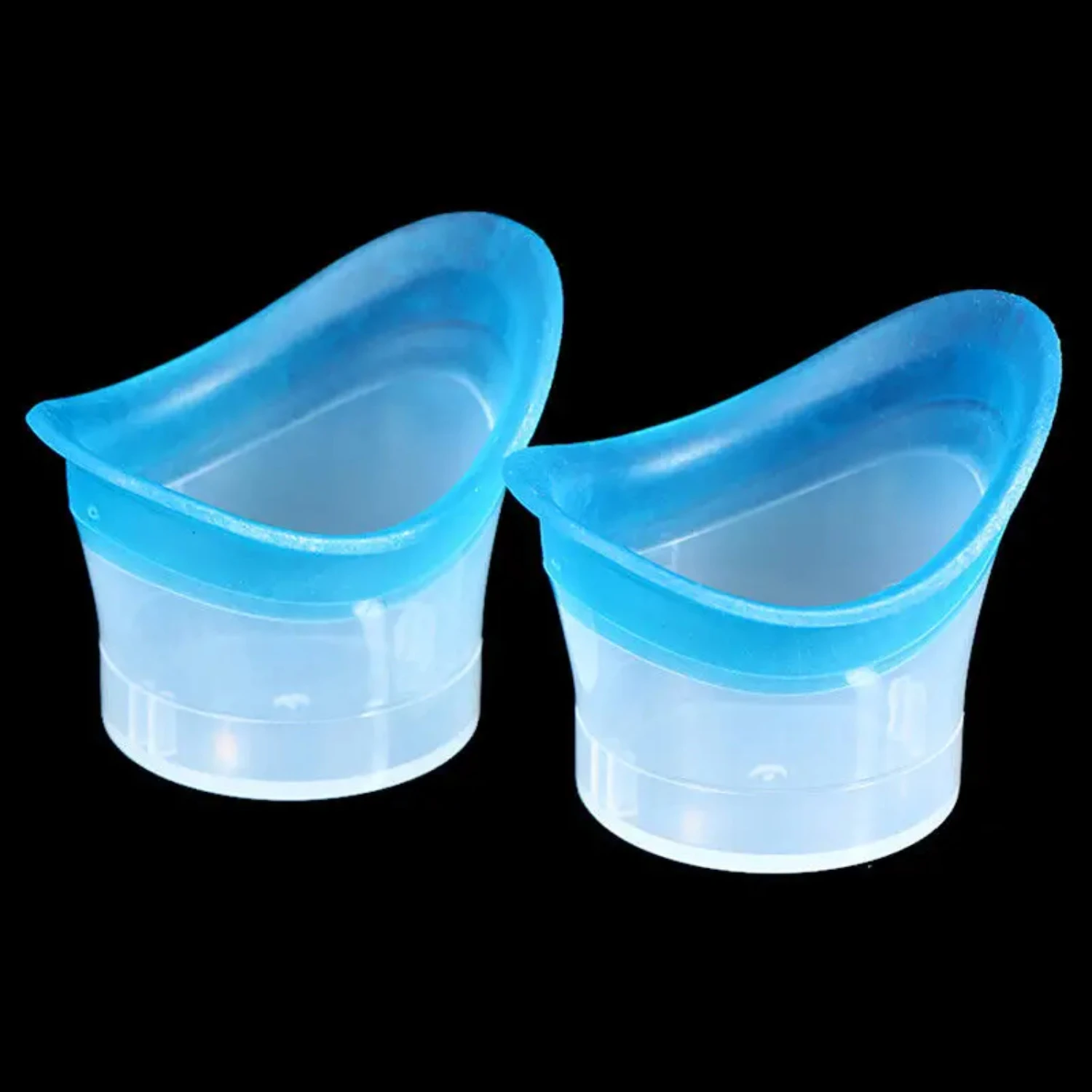 

2pcs Eyewash Cup Silicone Reusable Soft Eye Bath Cup Eye Wash Cup Lip balm holder Lip balm container Soap dispenser Empty jars