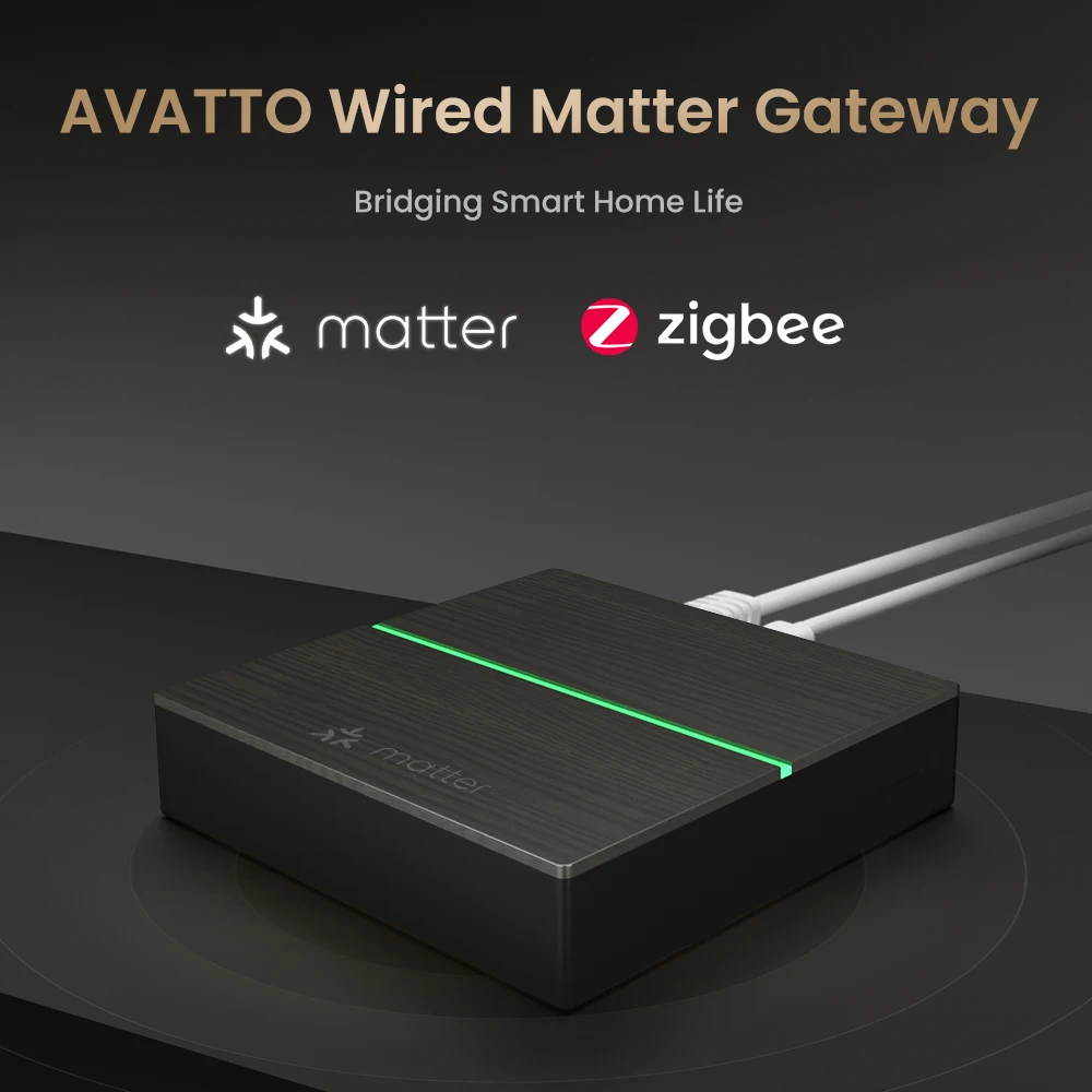 AVATTO Tuya Zigbee Matter Thread Gateway Smart Home Bridge Matter Hub Support Voice Control Homekit Smartthing Google Home Alexa