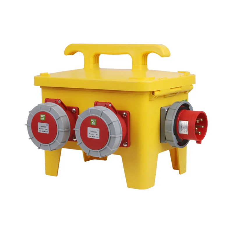 Industrial 3 phase handheld socket box portable