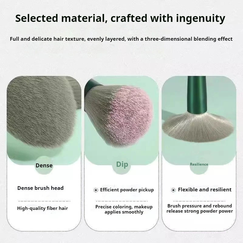 13pcs Makeup Brush Set with Case for Foundation Eyeshadow Blush Contour Black Gold Soft Bristles Cosmetic Brushes for Women Gift