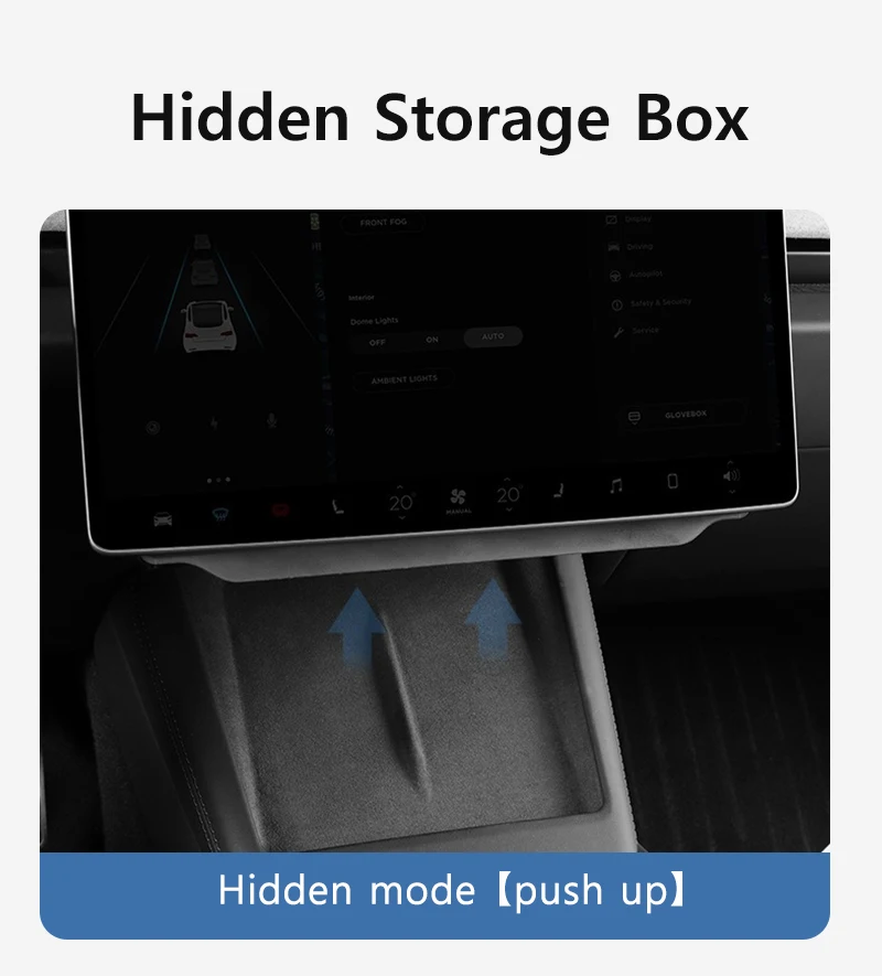 Unterbild-Aufbewahrungsbox für Tesla Model 3, Highland, versteckte Falte, Aufbewahrungsbox, Auto-Aufbewahrung, Modifikationsteile, Innendesign – Detail 2