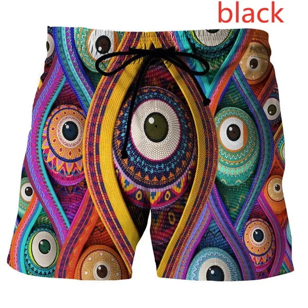 Pantaloncini stampati in 3D Totem tribale africano pantaloncini sportivi Streetwear moda uomo