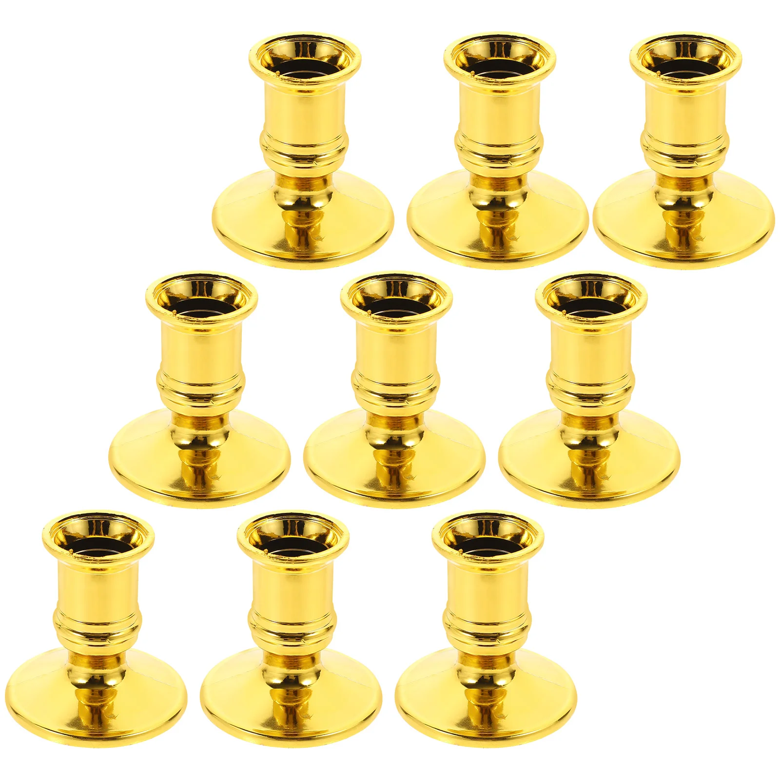 20 PCS Window Taper Electronic Base Decor Dripping Water Nice Stick Golden Plastic