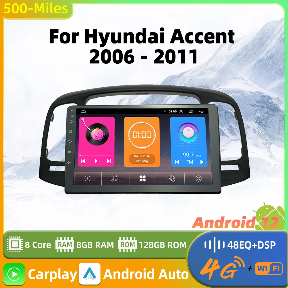 

Car Multimedia Player for Hyundai Accent 2006-2011 Screen 2 Din Android Radio Stereo GPS Navigation Head Unit Autoradio Carplay