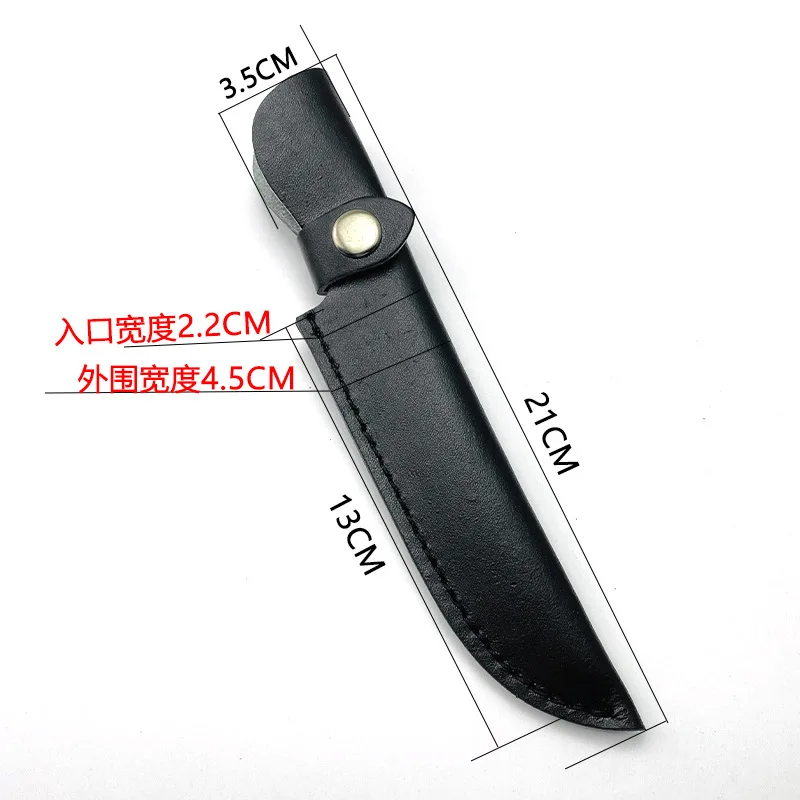 Kitchen Knife Sheath PU Leather Universal Knife Sheath Portable Fruit Knife Blade Protector Cover Edge Guards Case Home