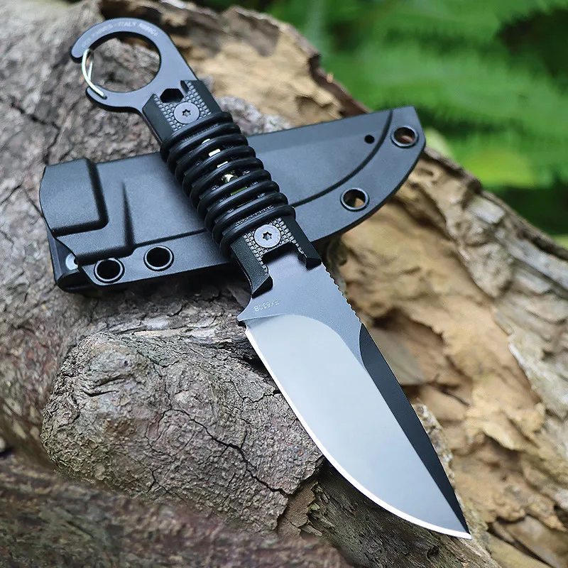 Free Wolf FX630 D2 Fixed Blade Knife Grass Fiber Nylon Handle EDC Camping Outdoor Survival Tactical Utility Hunting Knife EDC