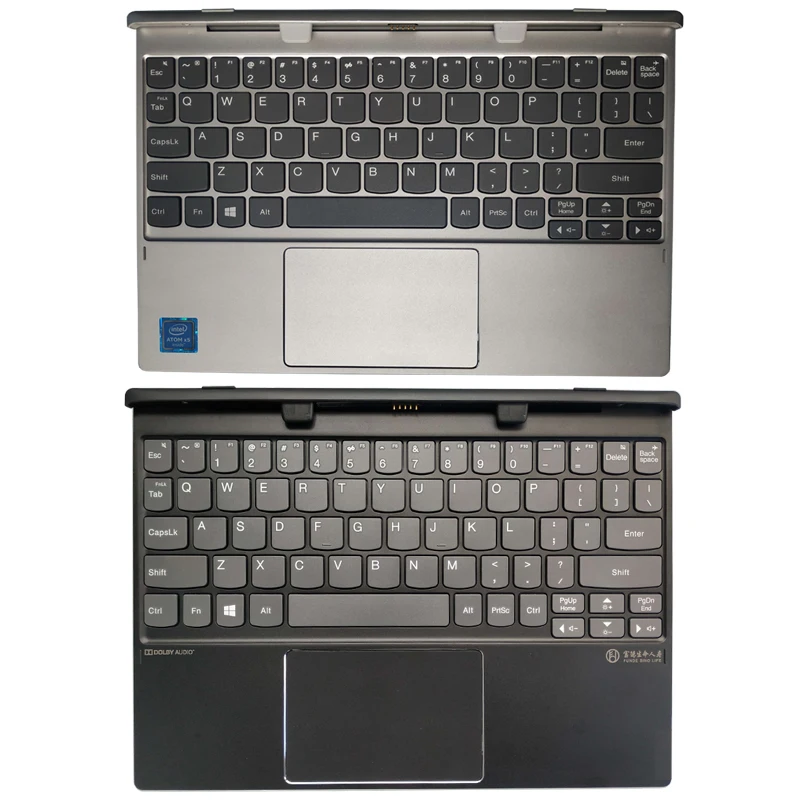 

New for LENOVO 10.1‘’ MIIX320 MIIX325 MIIX320-10ICR MIIX325-10ICR 2-in-1 magnetic US laptop keyboard with palmrest upper cover