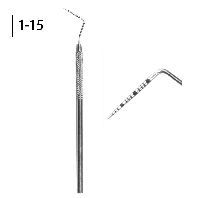 歯科用歯周プローブ 歯科医による歯のクリーニング根管治療用のスケール付き歯内療法機器