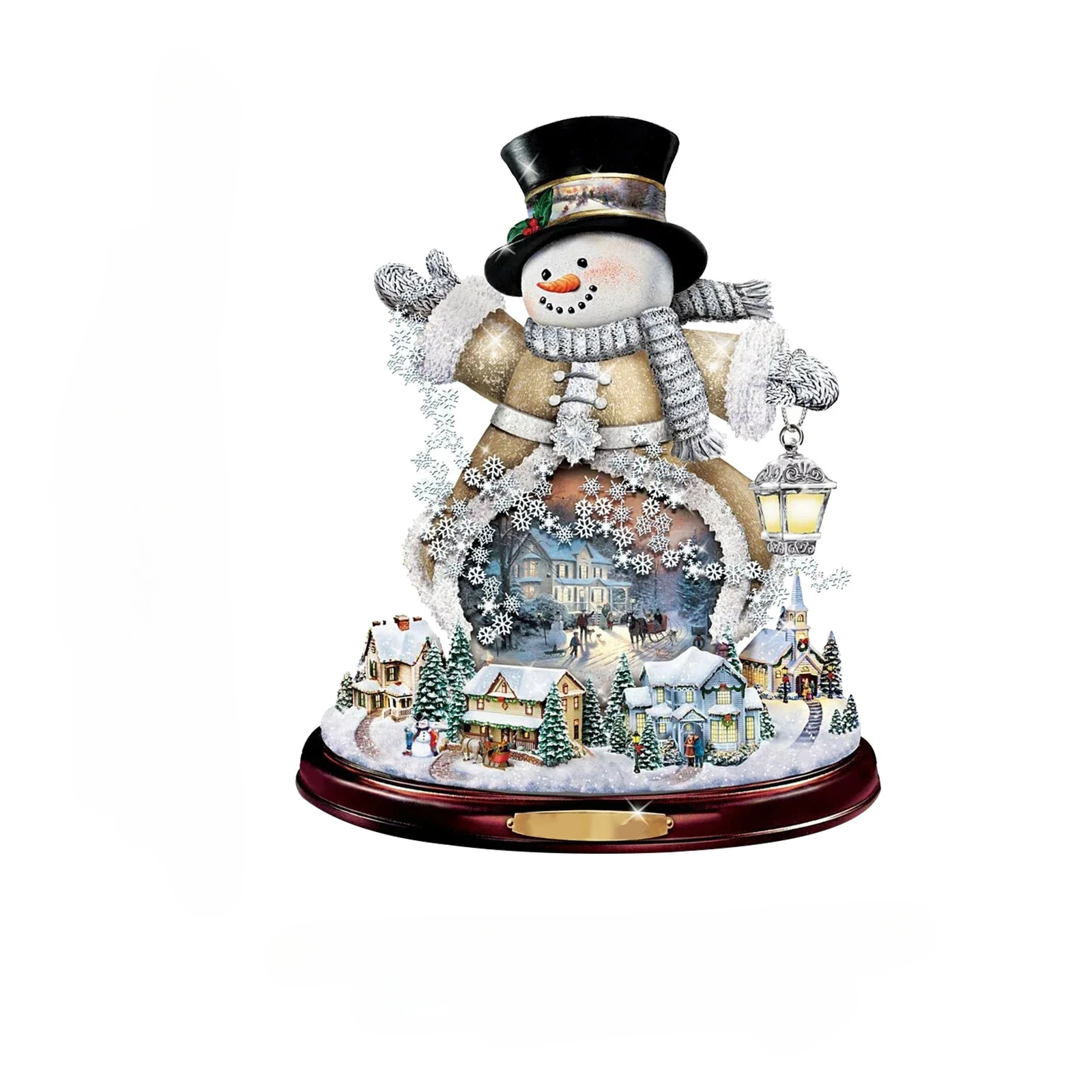 Exquisite Christmas Tree Snowman Crystal Stickers Decoration Christmas Decoration