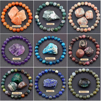 6/8mm Real Nature Stone Beads Bracelets for Women Men Lapis Lazuli Genuine Real Original Purple Reiki Crystal Quartz Jewelry