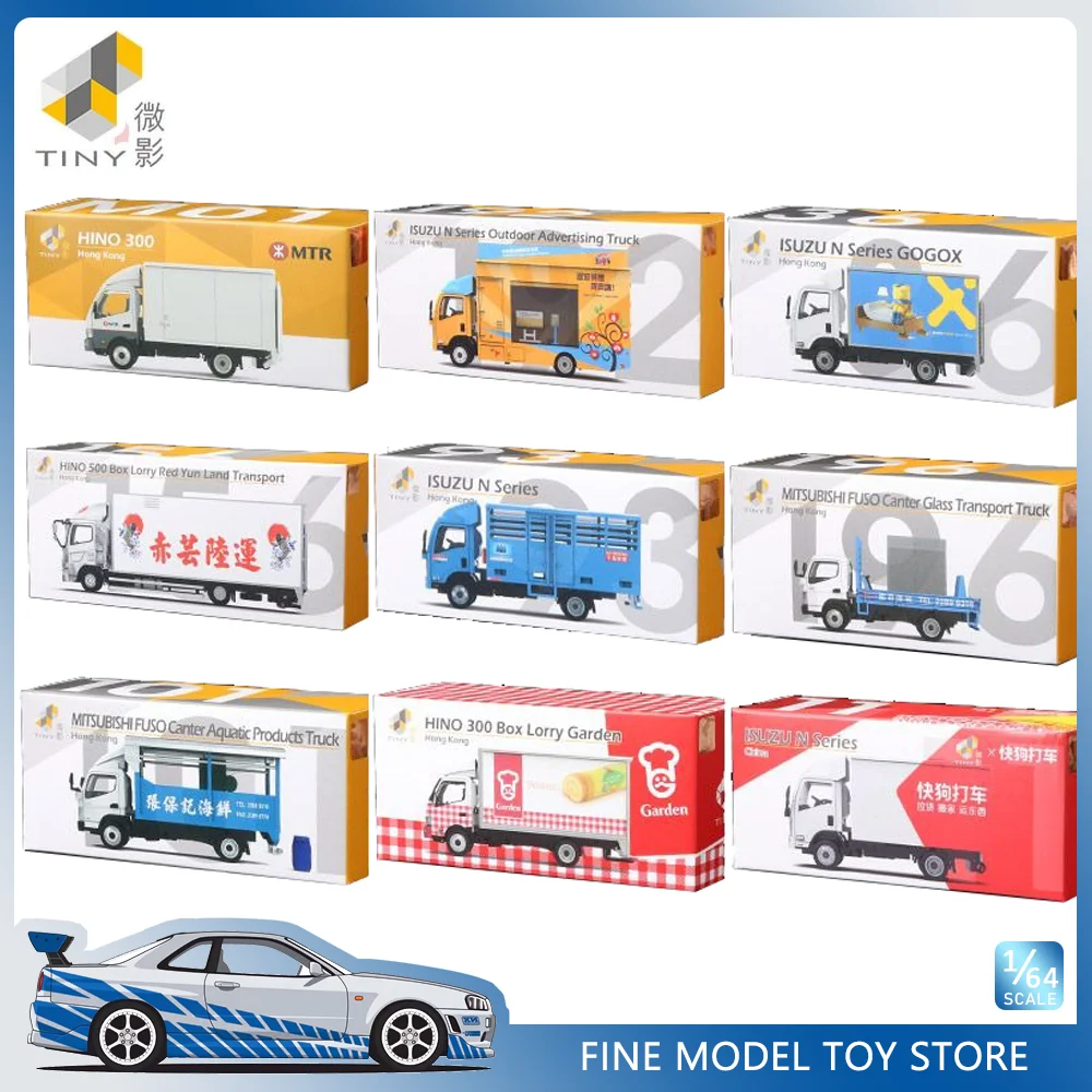 TINY 1:64 Hino 300 Isuzu Hong Kong Transporter N Series Alloy Premium Diecast Vehicle Model True Scale Miniatures