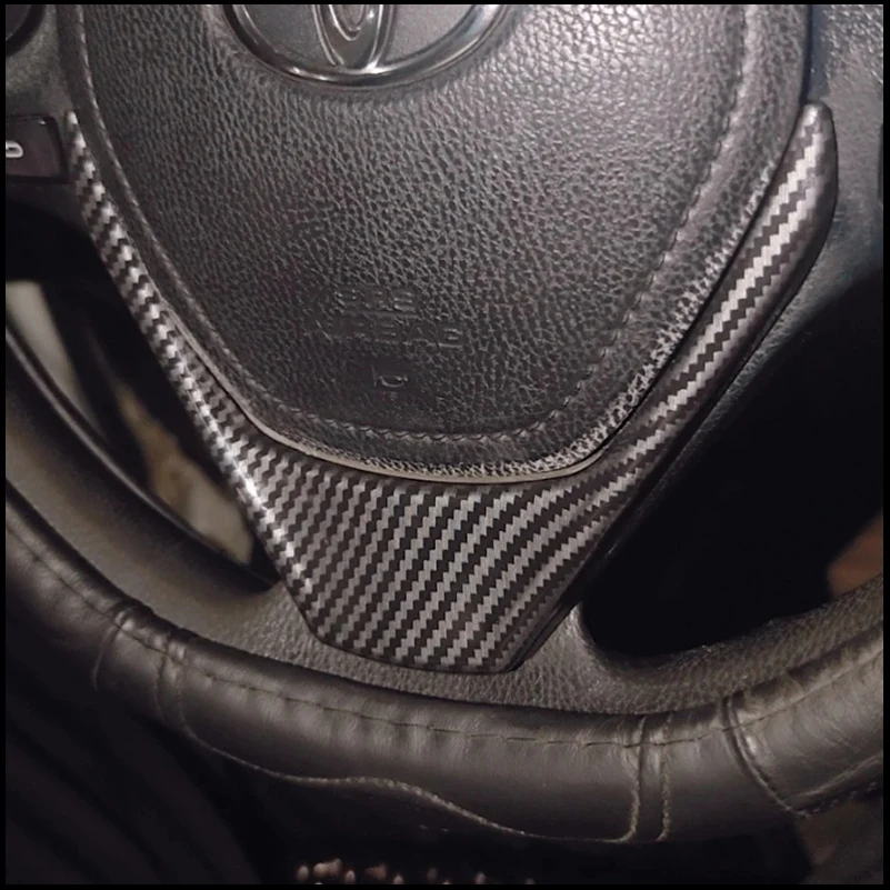 

For Toyota RAV4 2013-2017 Steering Wheel V Decorative Frame Cover Trim Car Styling Auto Parts Accessories
