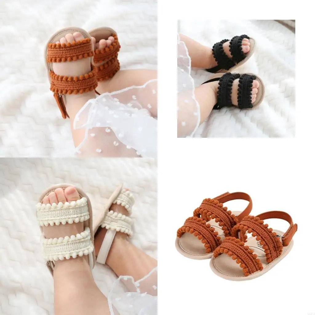 

Polyester Cotton Baby Sandals Anti Skid Comfort Adjustable Fastener Summer Shoes