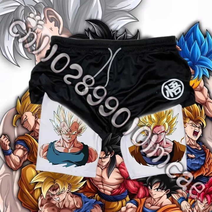 

2025 Fashion New Retro Y2K Dragon Ball Shorts - Official Toei Animation Cotton Blend Perfect for Conventions & Street Style