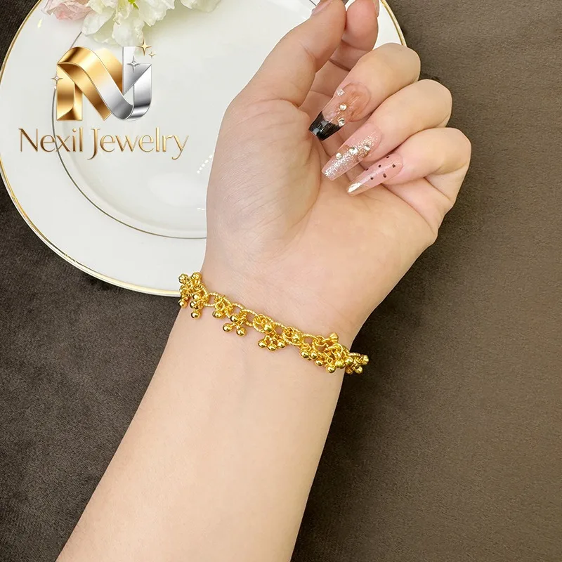 

Nexil Jewelry Nexil Jewelry Small Round Bead Bracelet Women 24K Gold AU999 - Classic versatile design, soft 24K luster, nice