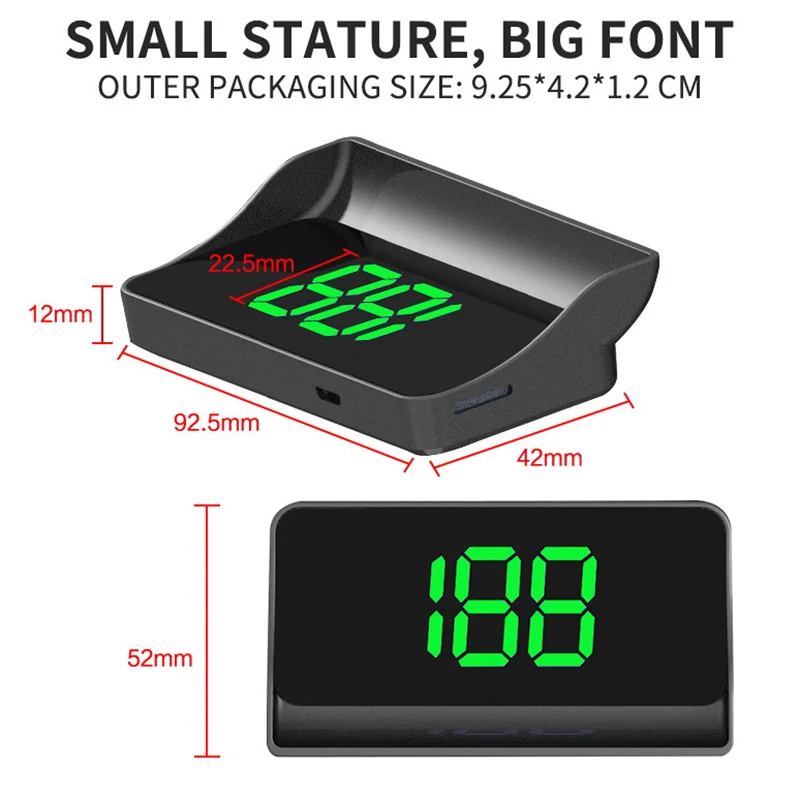 Nuovo Display Head Up per auto V9 HUD esclusivo KMH/MPH Automotive Universal