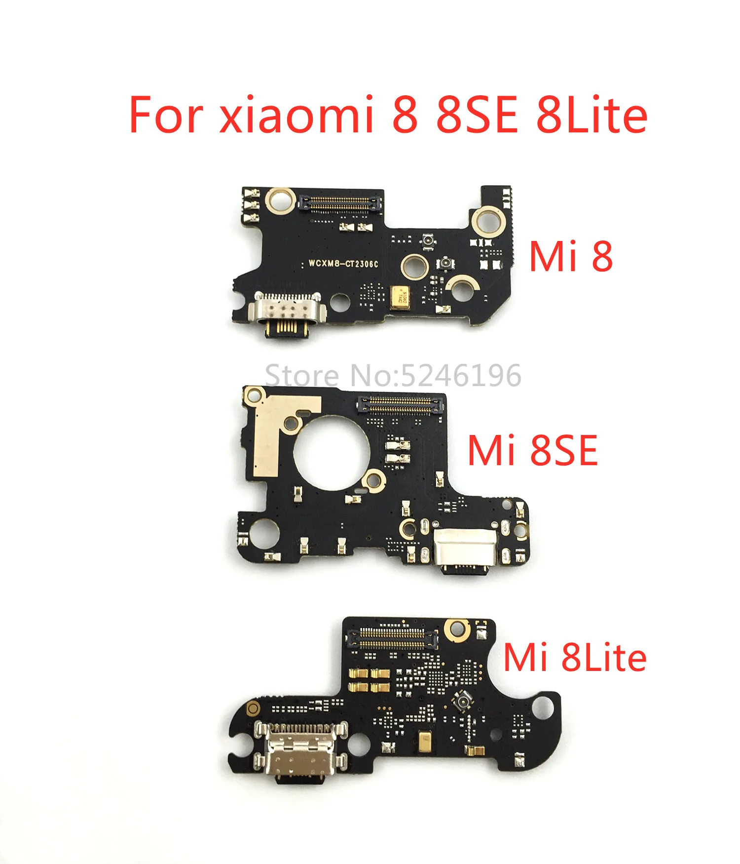 

1pcs USB Port Connector Dock Charging Board Flex Cable For xiaomi 8 8SE 8 SE 8 Lite 8Lite Replace parts