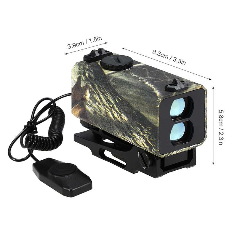 ZIYOUHU-Tactical Real-Time Laser Rangefinder, Mount on Rifle Shooting, Distance Speed Measurement for Outdoor Hunting, 700m