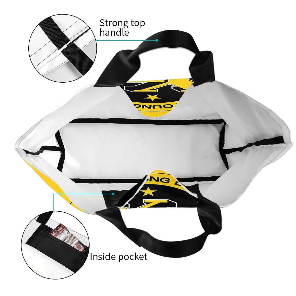 BSC الشباب بنين كرة القدم السويسرية المشجعين الرياضة بيرن سويسرا التسوق حمل حقيبة قماش حقائب الكتف المتسوق البقالة حقيبة يد