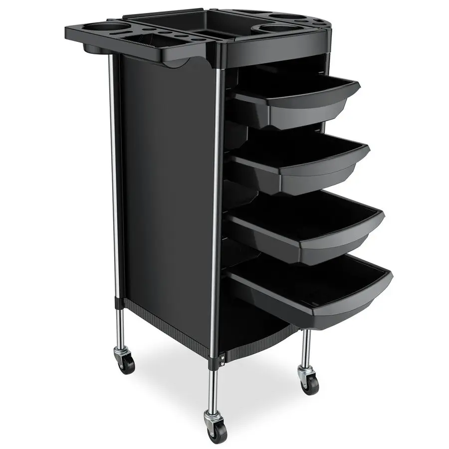 

Hair Salon Storage Tool Cart, 6Layer Salon Cart with Wheels, Space Saving Barber Station Trolley, Rolling Carts for Hair Stylis