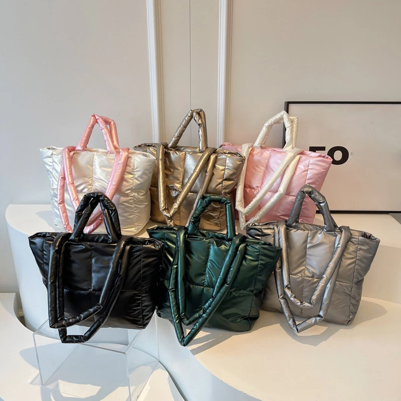 PU di Colore Solido 2024 di Vendita Caldo Tote Bag delle Donne di Grande Capacità Della Chiusura Lampo Versatile Borsa a Tracolla di Modo Morbido Semplice Borsa Alla Moda