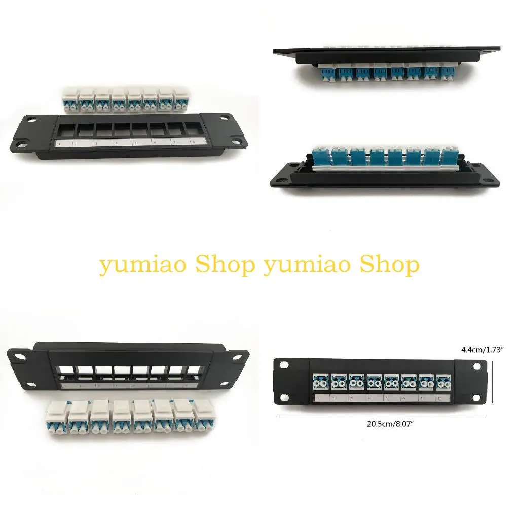 

587B 8 Port WallMount Patch Panel 10G Поддержка 1U Сетевая патч-панель UTP 19-дюймовый