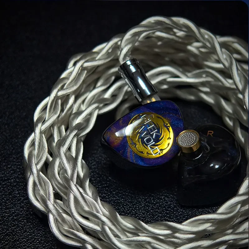 سماعات أذن GEEK WOLD GK300PRO 12 سائقًا في الأذن 8BA+2Piezo+1Planar+1DD Hybrid HiFi IEM، سماعات أذن كابل قابلة للفصل للموسيقى/الألعاب