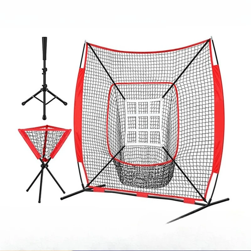 

7x7FT Baseball Practice Net Sets Outdoor Stable Baseball Target Net Indoors Durable Baseballs Nets Portable Sports Equipment