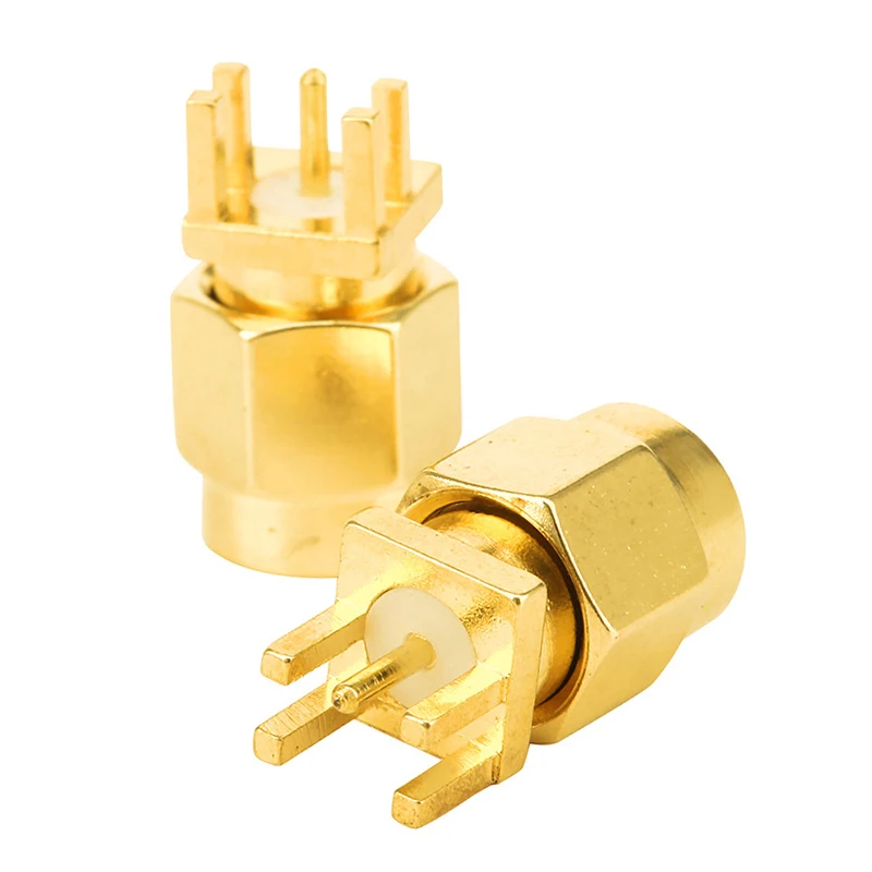 5 Stück RP-SMA Stecker Gerade Ausführung Positiv 4-Pin PCB-Platinensockel 1,6mm Abstand SMA Antennenbasis – Detail 5