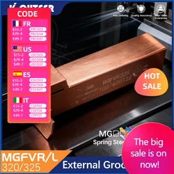 MGFVR taglierina per scanalature a 7 forme MGFVR320/MGFVR325 gamma di lavorazione a doppia testa 24-400 inserto in metallo duro MGMN300 strumento di scanalatura