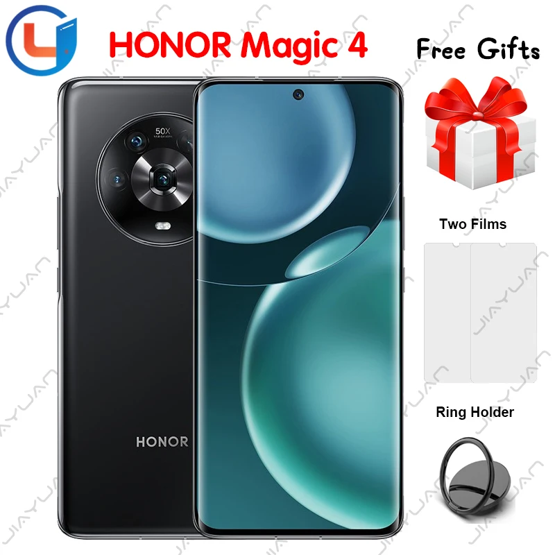 

Original HONOR Magic 4 5G Mobile Phone 6.81 Inch 120Hz Screen Snapdragon 8 Gen 1 Android 12 4800mAh Fast charging 66W Smartphone