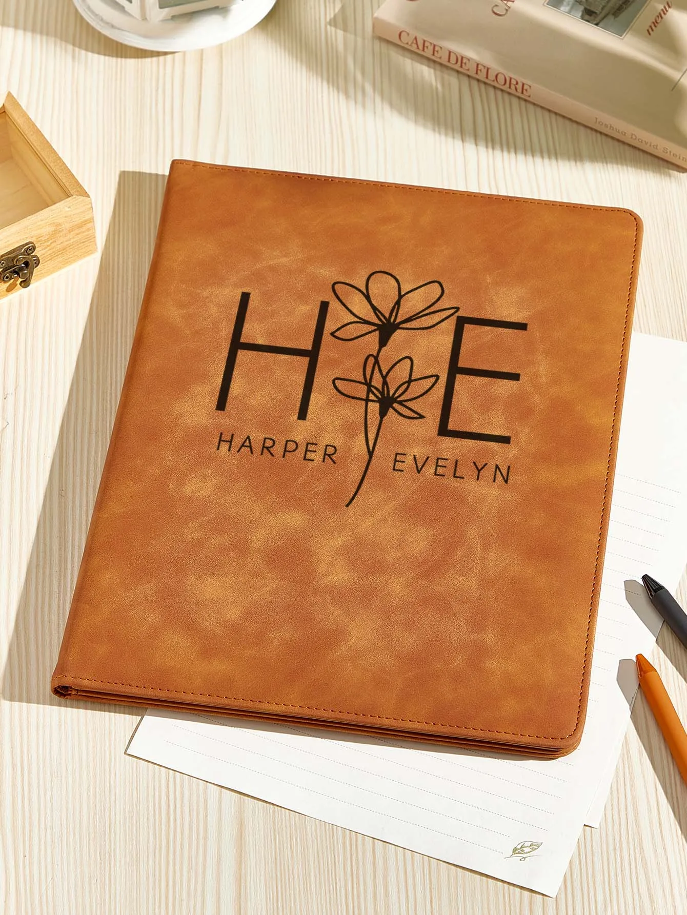 1pc Custom PU Leather File Folder A4 Document Bag Portable Storage With Zipper Pen Holder 8 Styles Business Office Home School