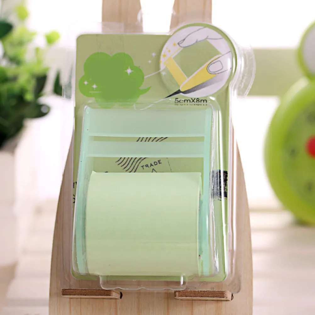 4Pcs Sticky Notepads Roll Self-Stick Notes with Dispenser Removal Adjustable Cut Length 26.25ft for Office School