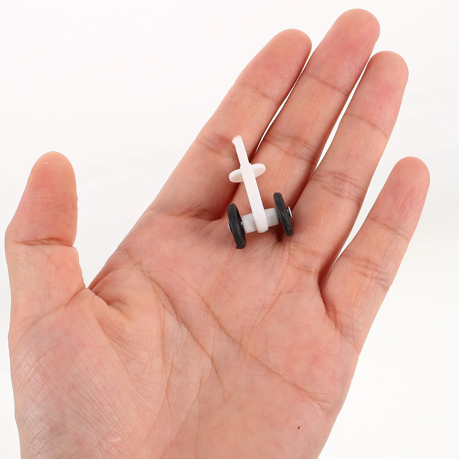 

50Pcs Curtain Track Gliders Heavy Duty Plastic 13mm Wheel Diameter Silent Smooth Operation for Various Curtains