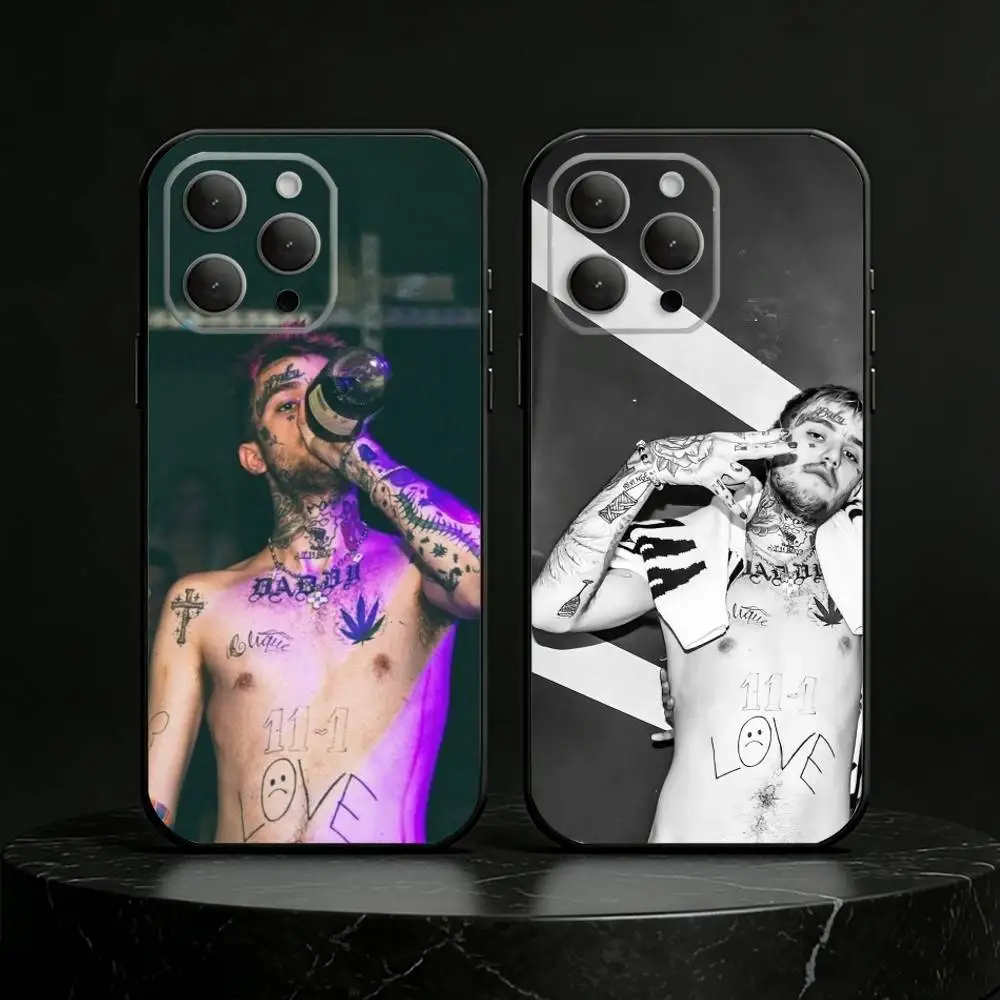 

Lil Peep Star Shopping Phone Case For iPhone 17,16,15,14,13,12,11 Plus,Pro,Max,Mini Silicone black Soft Cover