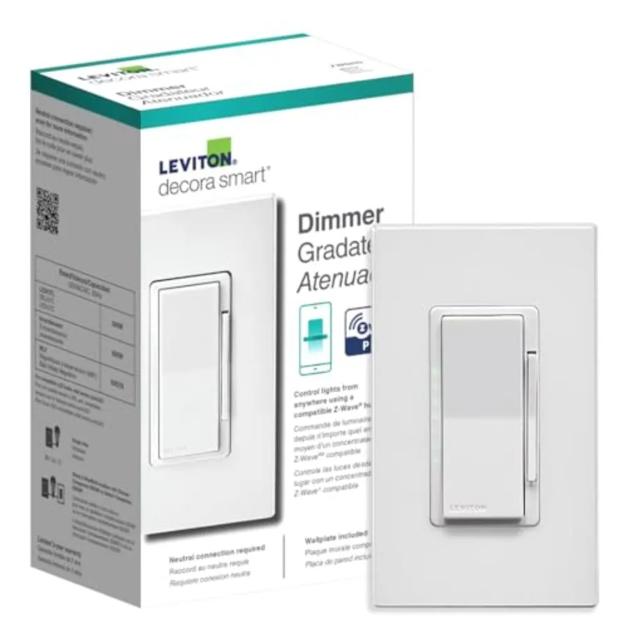 

Умный диммер Decora Z-Wave серии 800 ZW6HD-1RW