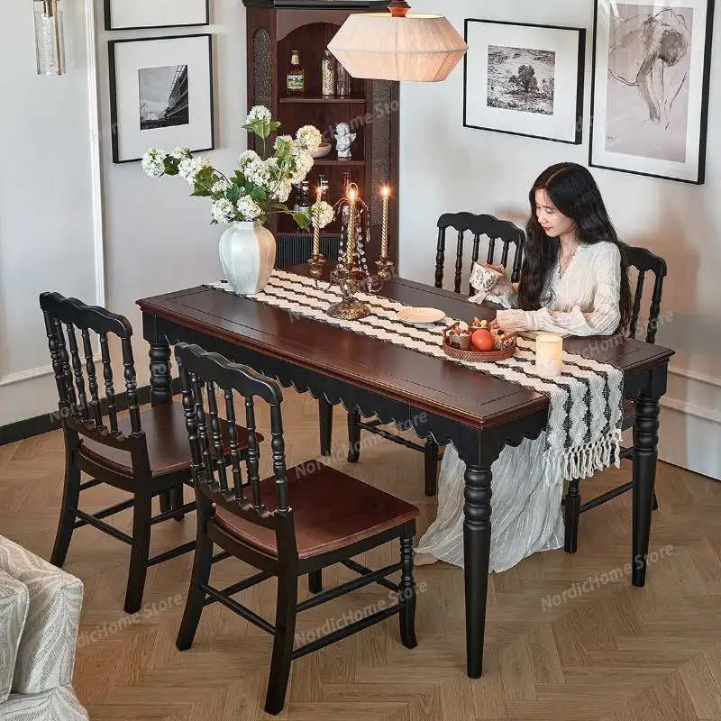 

Square Black Dining Tables Wooden Small Modern Center Kitchen Dining Tables Home Petite Nordic Oak Mesas De Comedor Furniture