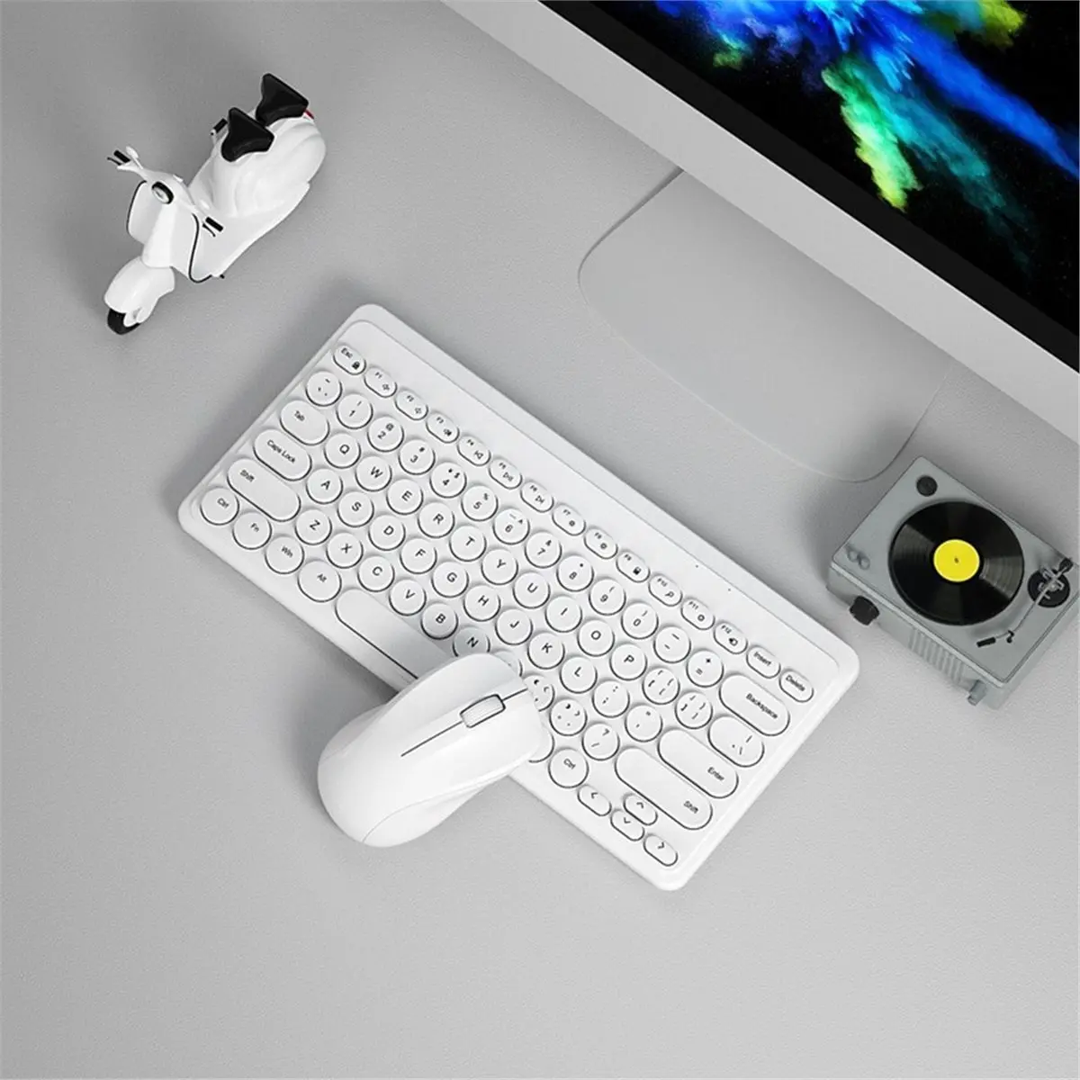 a60i-set-tastiera-e-mouse-bluetooth-50-silenziosi-tastiera-da-gioco-con-tasti-rotondi-colorati-mini-tastiera-per-laptop-colore-bianco