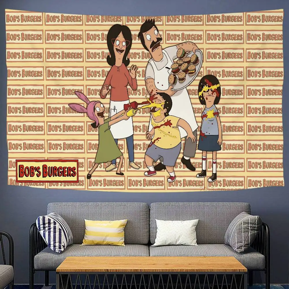 BobS-Burgers Anmie Hippie Wall Hanging Tapestries Bohemian Wall Tapestries Mandala INS Home Decor