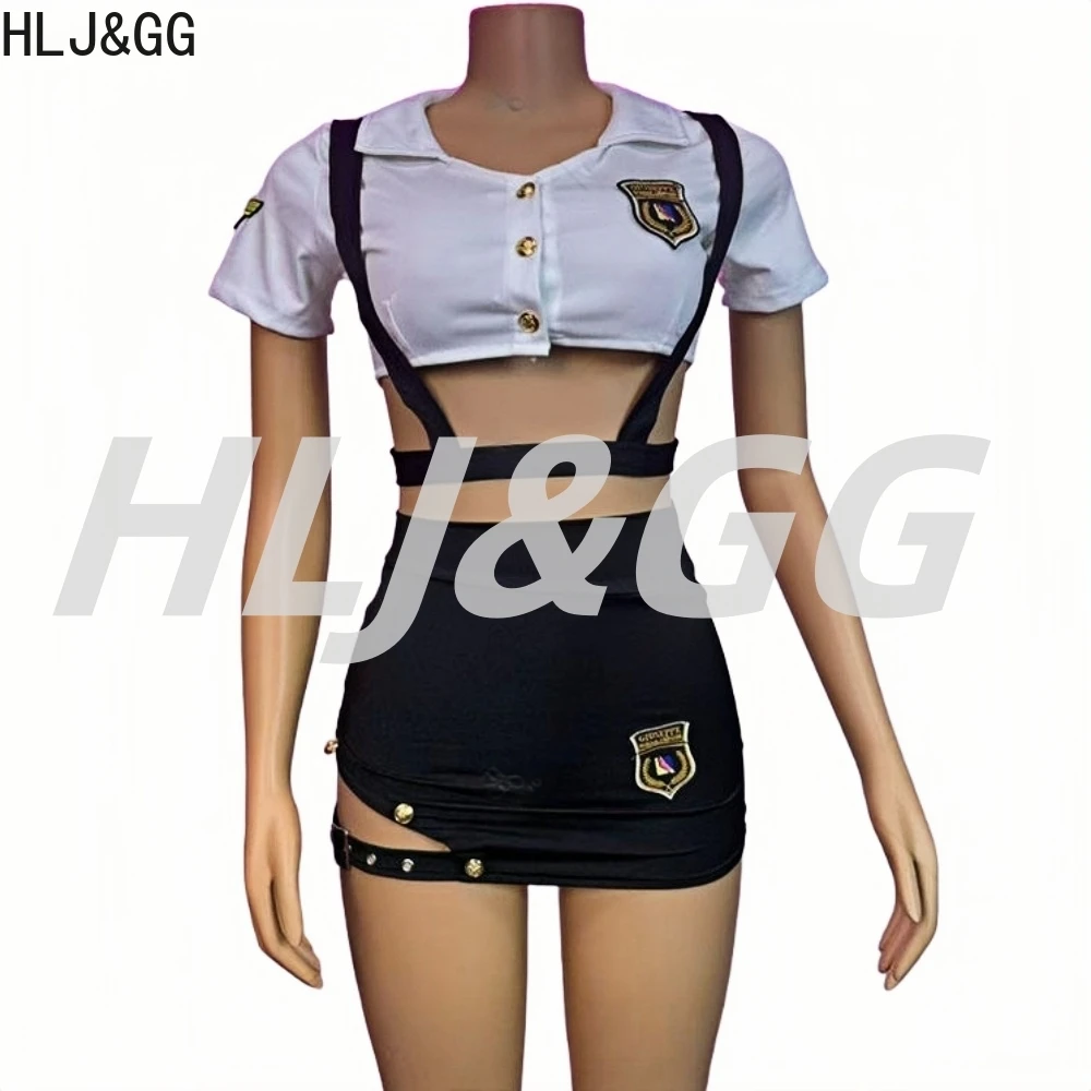 HLJ&GG Sexy Bunny Girl Cosplay Costumes Halloween Party Bodysuits Women Hollow Out Bandage Bow Set Erotic Roleplay Lingerie Club