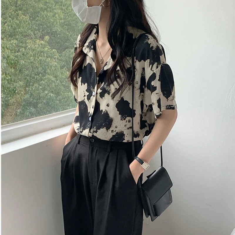Blus Motif Macan Tutul Vintage - Summer Youth Clothing ulasan dan harga