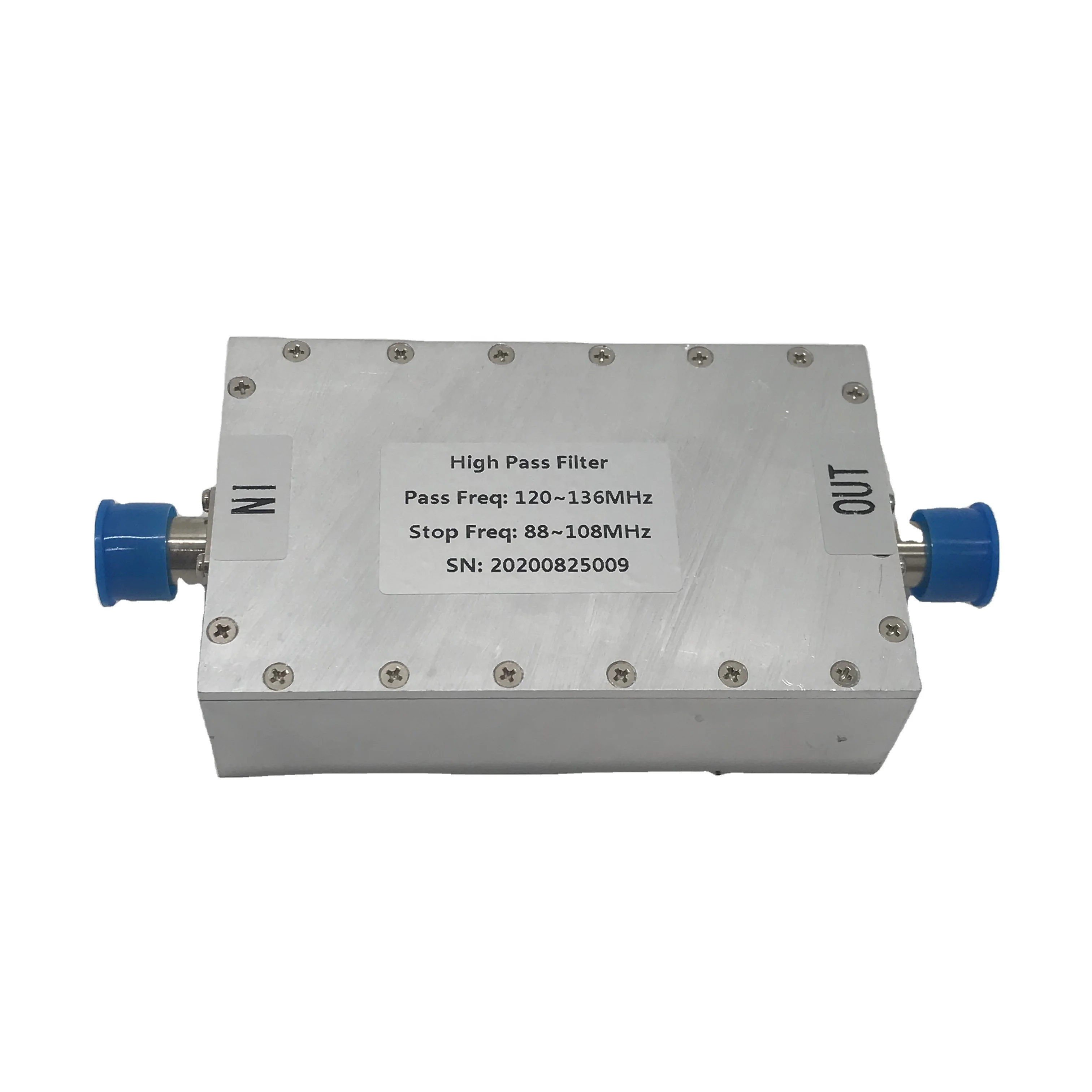 Air Band 118-136MHz High Pass Filter or Pass Band Filter or Cavity Filter