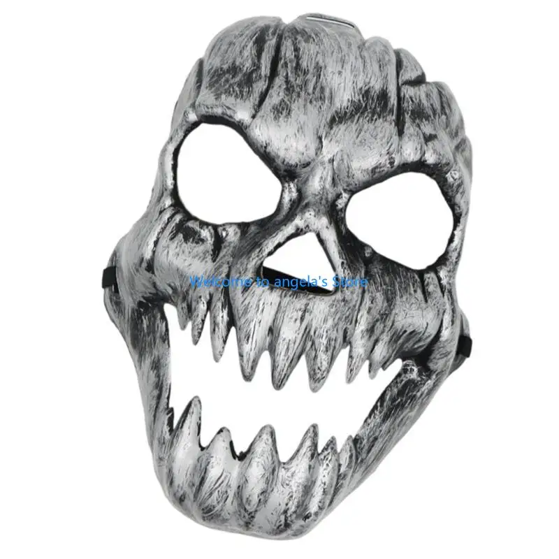 X4YC Angstaanjagende Kirin-gezichtsbedekking Praktische plastic horror-prop voor cosplayliefhebbers en Halloween-vieringen