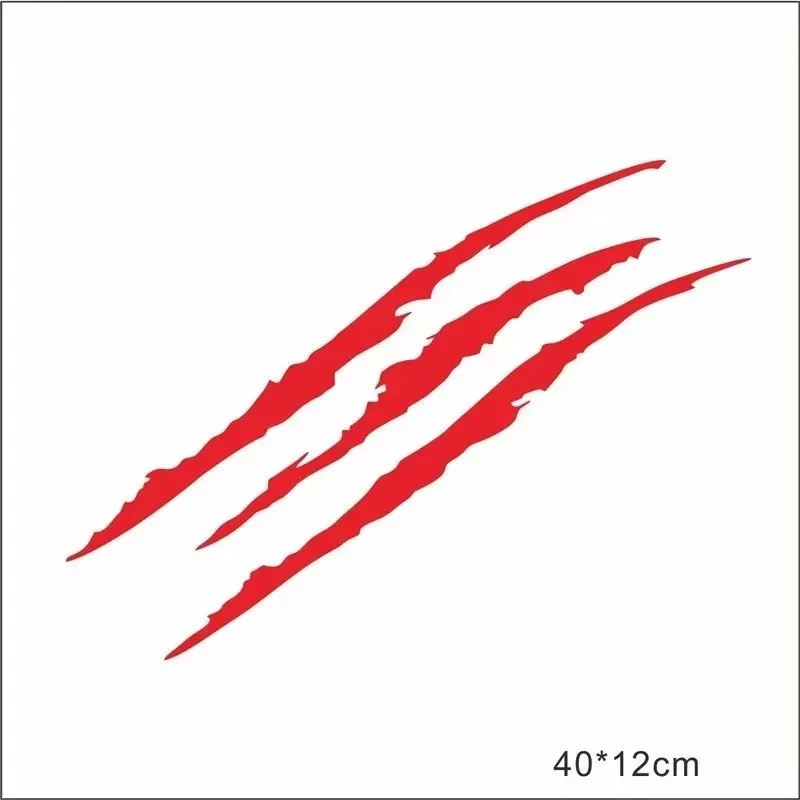 

Универсальная водонепроницаемая светоотражающая наклейка Glb: монстр-коготь с царапинами в полоску для мото/автомобиля