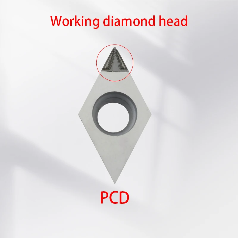 Herramienta de torneado de diamante PCD, torno CCGT06 DCGT07 VBGT11/16 TCMT11 TPGH09, inserto de nitruro de boro de una sola cara, 1 pieza