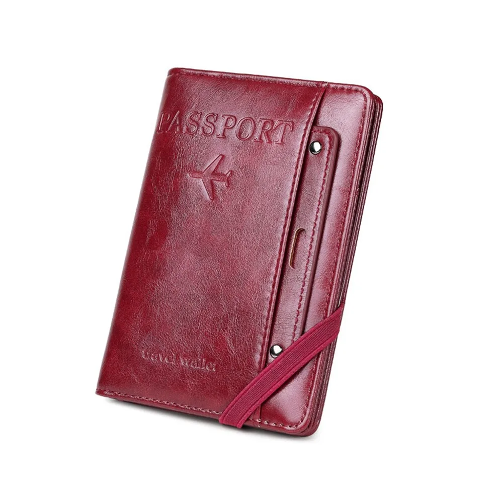 

Portable Card Holder PU Passport Bag Passport Cover Ticket Holder Passport Clip Airplane Check-in Purse Travel Wallet Women
