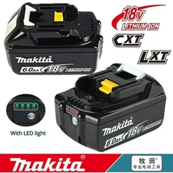 Genuine Makita BL1860 Rechargeable Battery 18V 6000mAh Lithium Ion for Makita 18v Battery 8Ah BL1850 BL1880 BL1860B LXT400