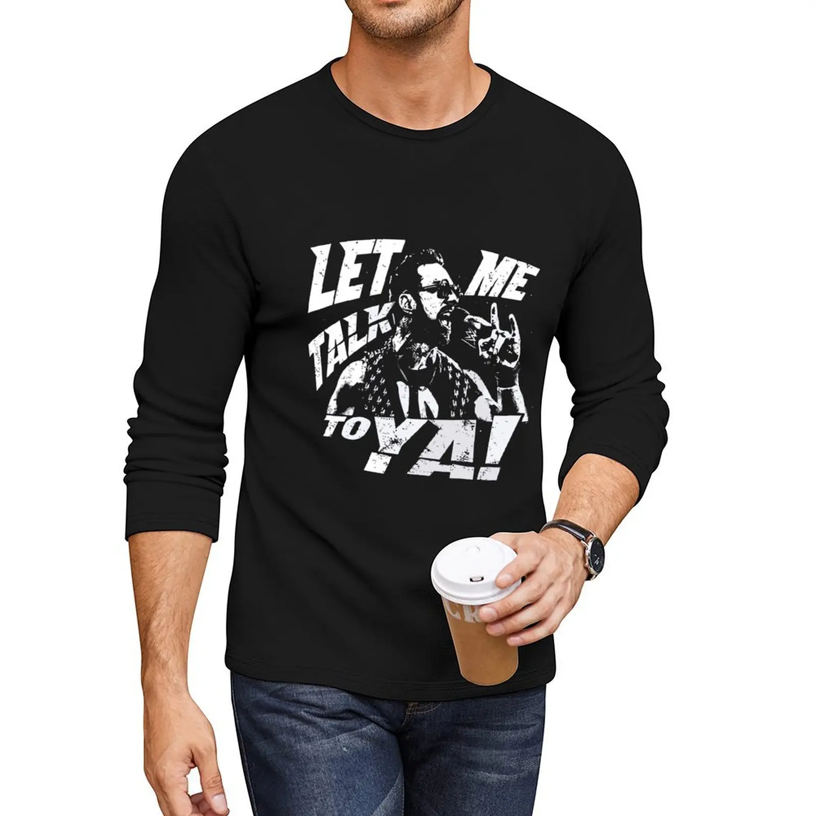 

Let me talk to Long T-Shirt graphics t shirt funny t shirt man clothes aesthetic clothes Men's cotton t-shirt